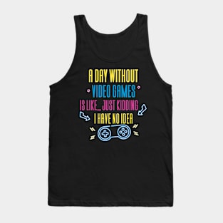 Gaming Gamer Video Games Tank Top